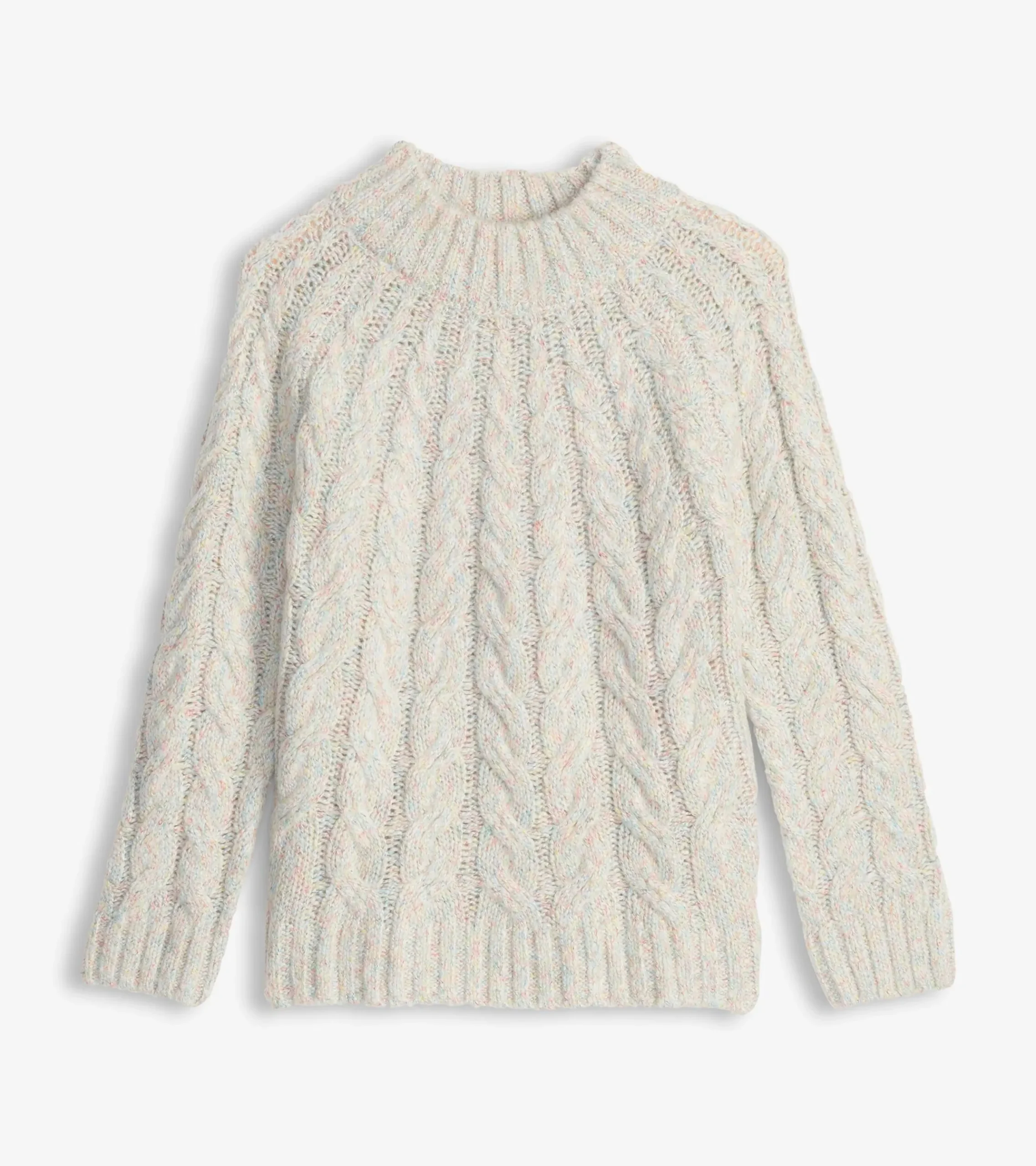 Clearance Hatley Dylan Cable Knit Sweater - Clear Rainbow