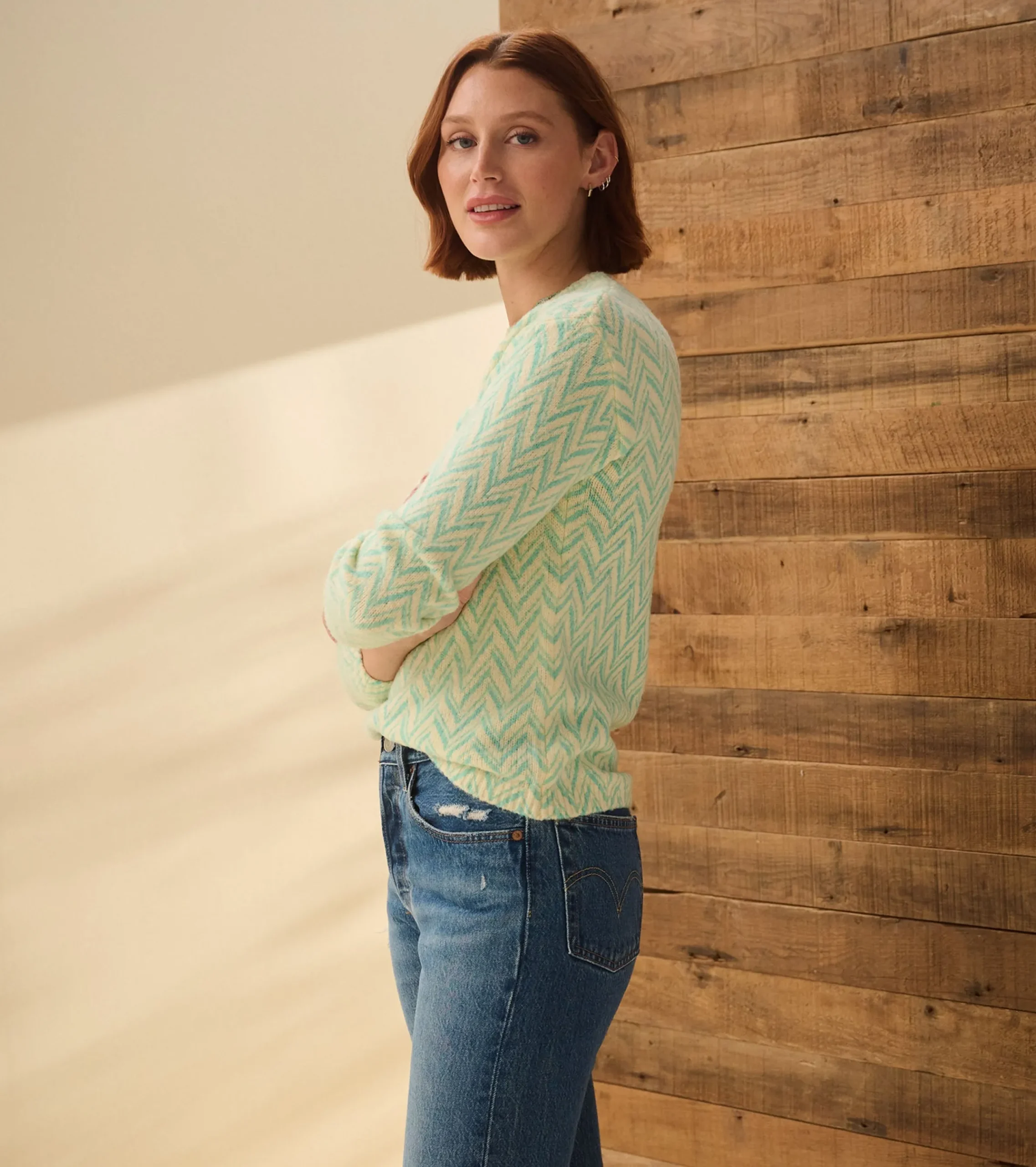 Outlet Hatley Ella Sweater - Chevron Print