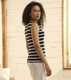 Clearance Hatley Everyday Tank - Caviar Stripes