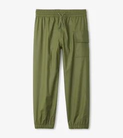 Hot Hatley Forest Green Kids Rain Pants