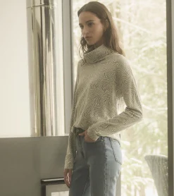 Sale Hatley Funnel Neck Top - Textured Swirl