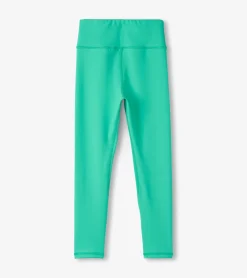Clearance Hatley Girls Aqua Green Active Leggings