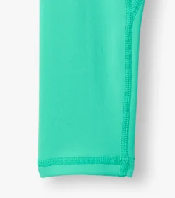 Clearance Hatley Girls Aqua Green Active Leggings