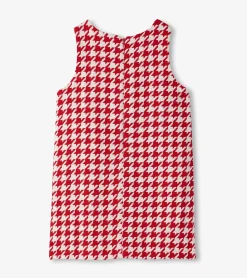 Clearance Hatley Girls Big Bow Houndstooth Dress