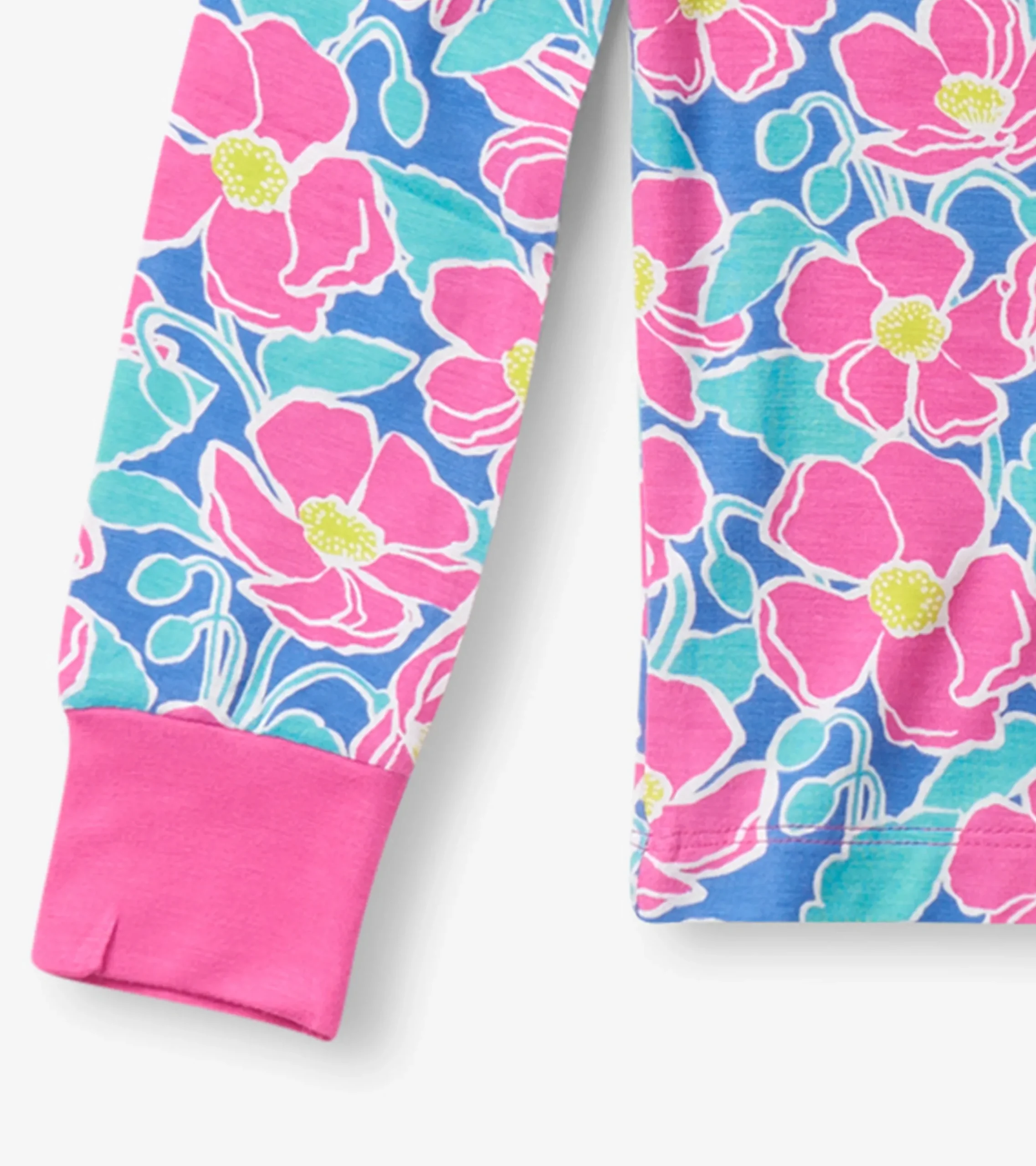 Hot Hatley Girls Big Poppies Bamboo Pajama Set