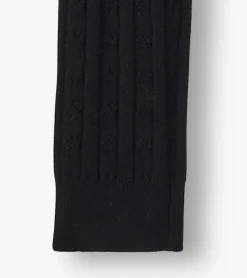 Online Hatley Girls Black Cable Knit Leggings