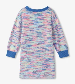 Online Hatley Girls Blue Boucle Sweater Dress