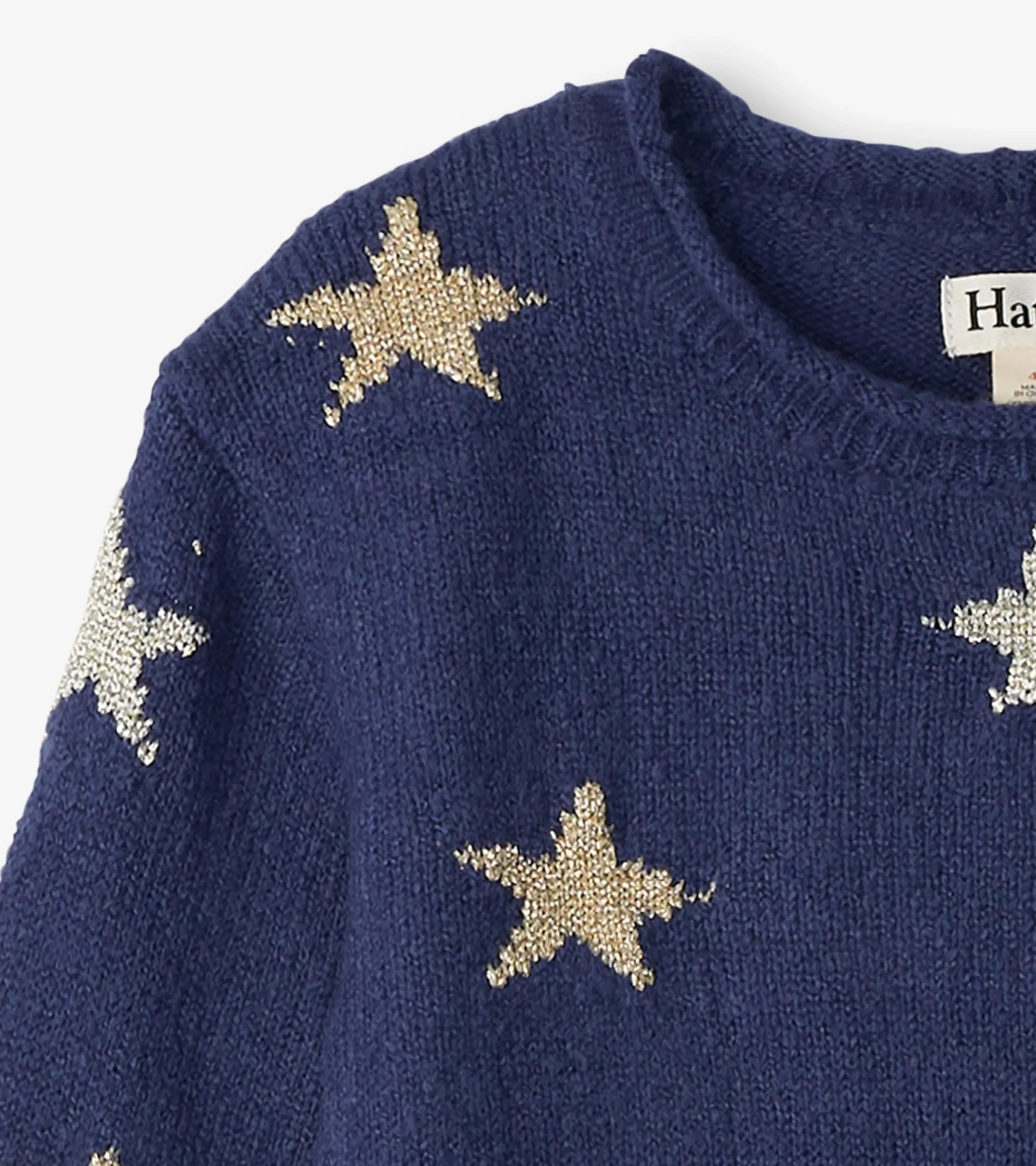 Sale Hatley Girls Blue Starlight Sweater Dress