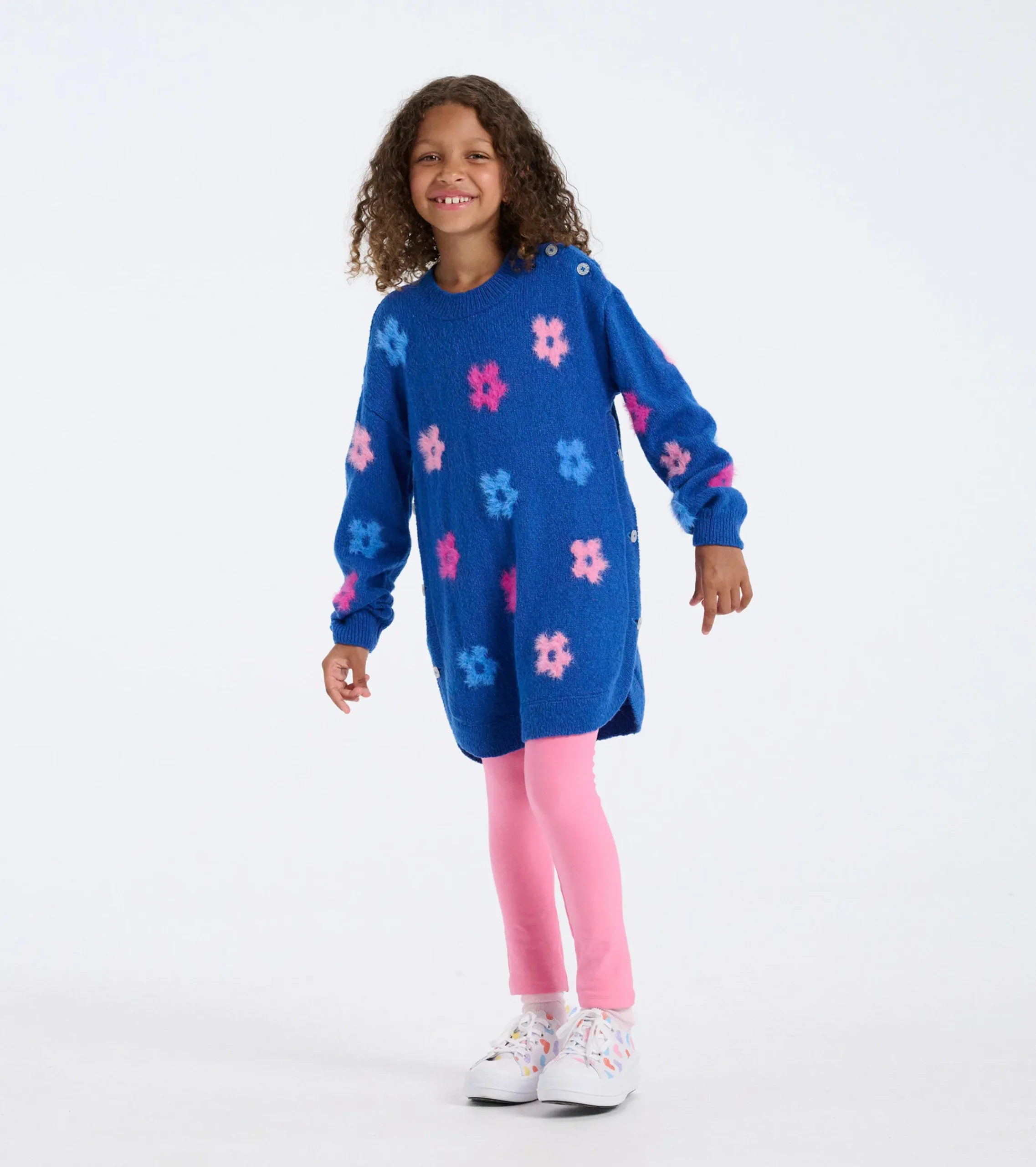 Hatley Girls Bold Flowers Sweater Tunic