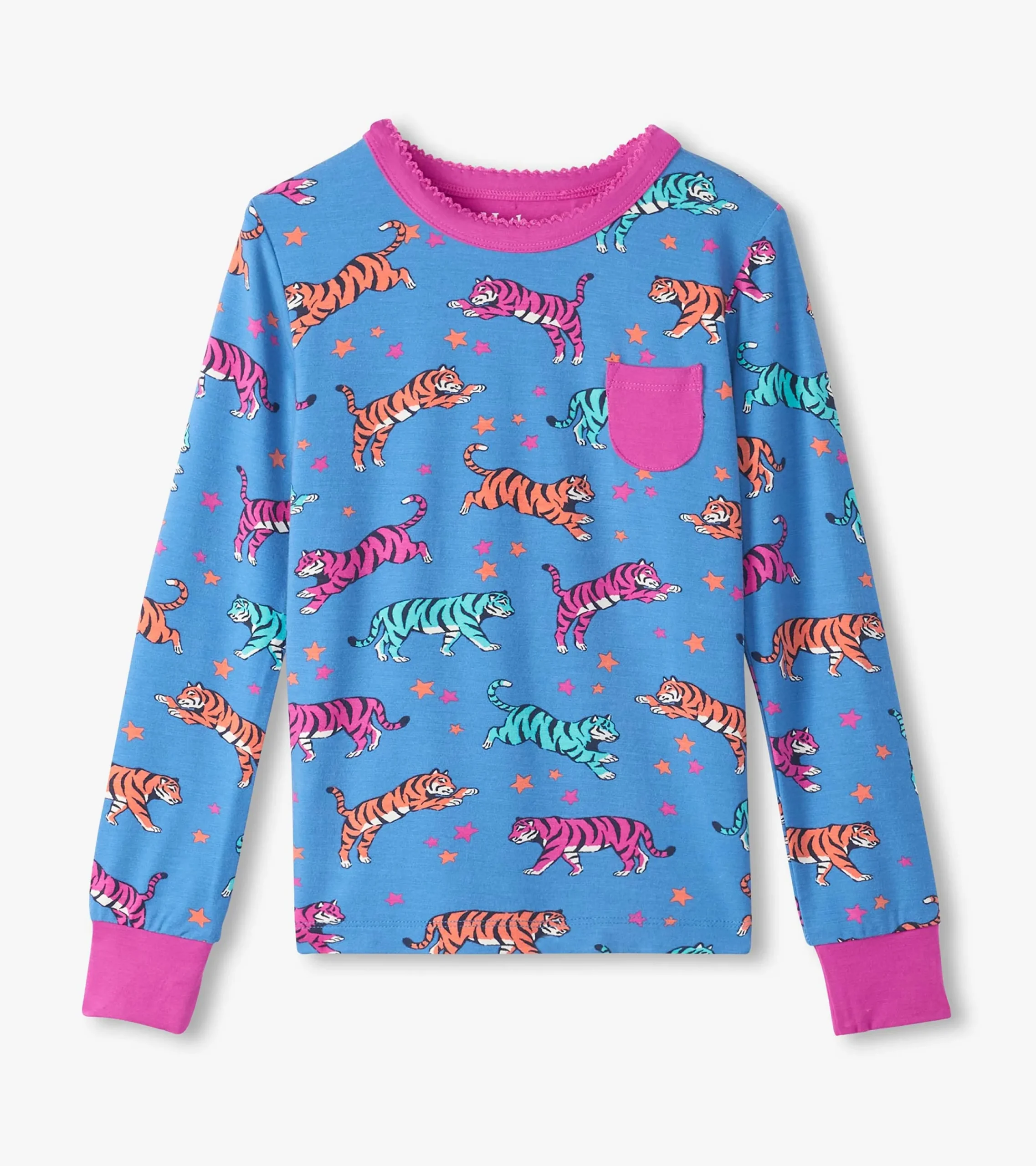 Best Hatley Girls Celestial Tigers Bamboo Pajama Set