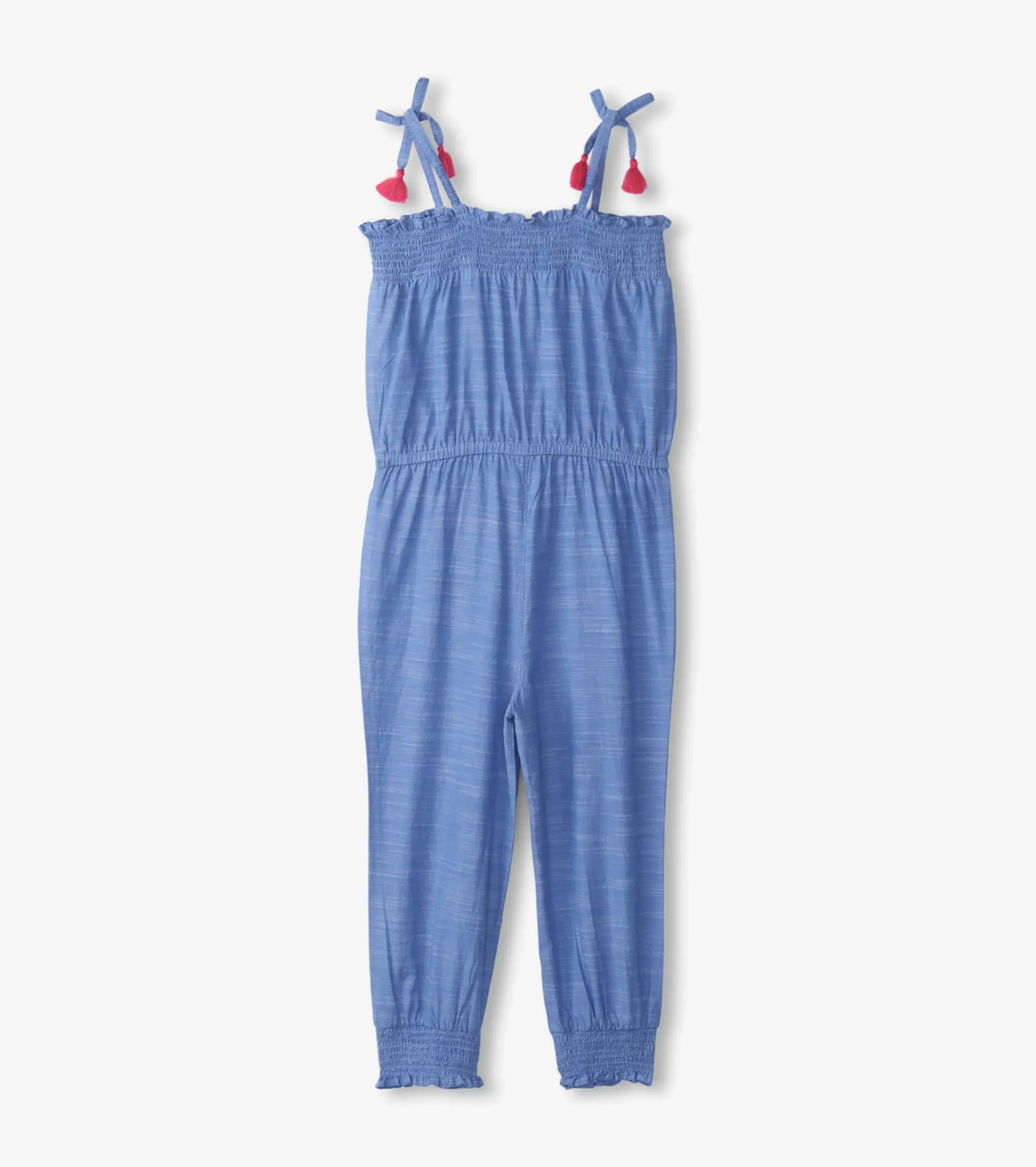 Discount Hatley Girls Chambray Smocked Jumpsuit