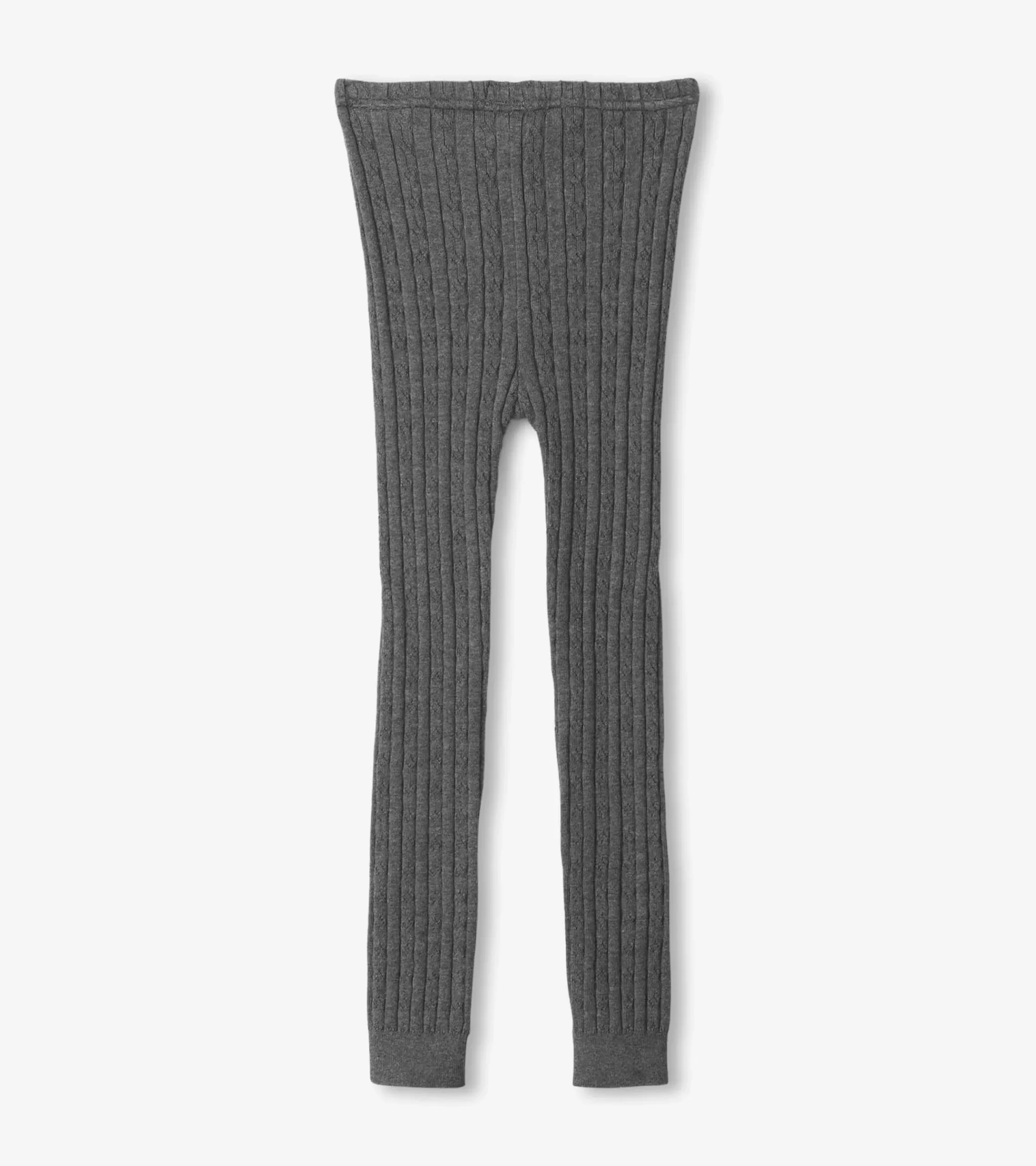 Sale Hatley Girls Charcoal Cable Knit Tights