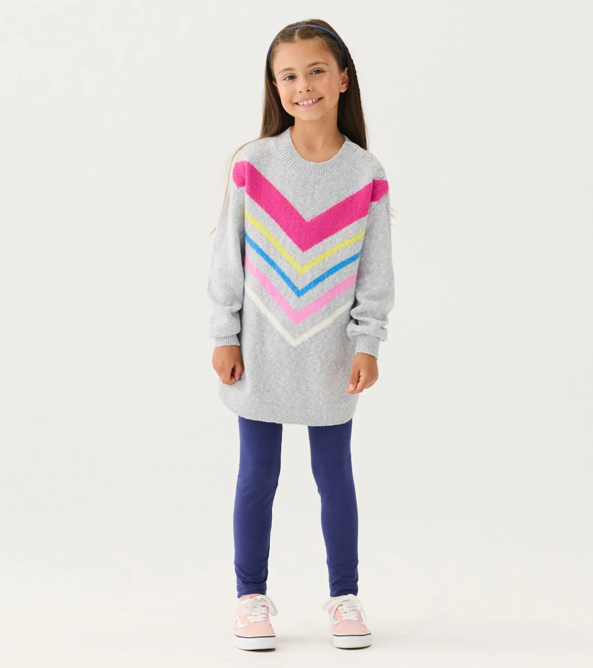 Discount Hatley Girls Chevron Stripe Chunky Sweater Tunic