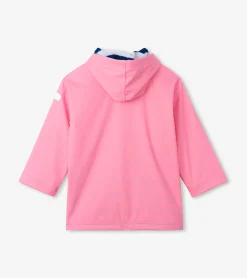 Clearance Hatley Girls Classic Pink Zip-Up Rain Jacket