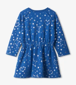 Clearance Hatley Girls Constellations Waist Terry Dress