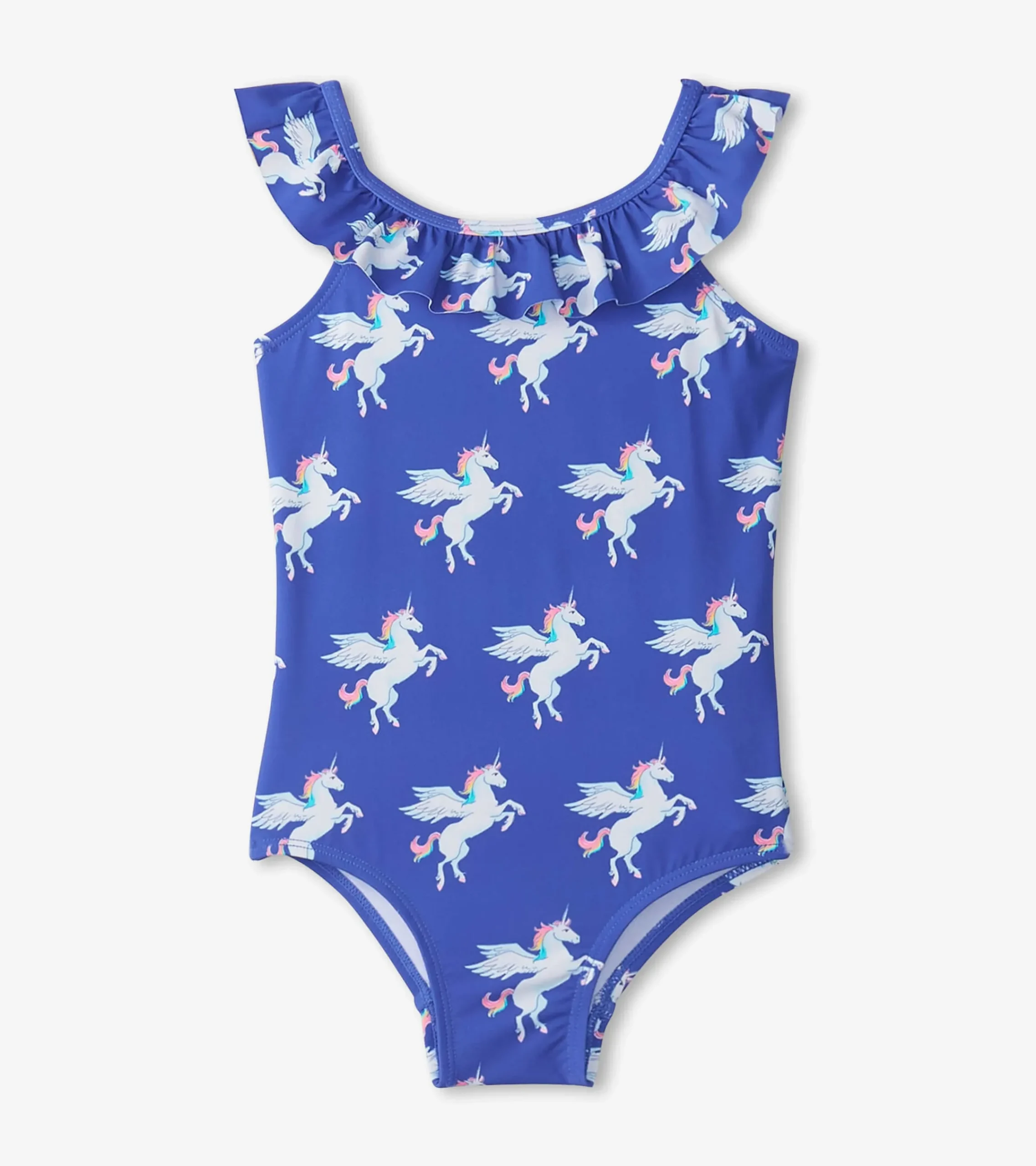 Clearance Hatley Girls Dazzling Unicorn Ruffle Sleeve Swimsuit