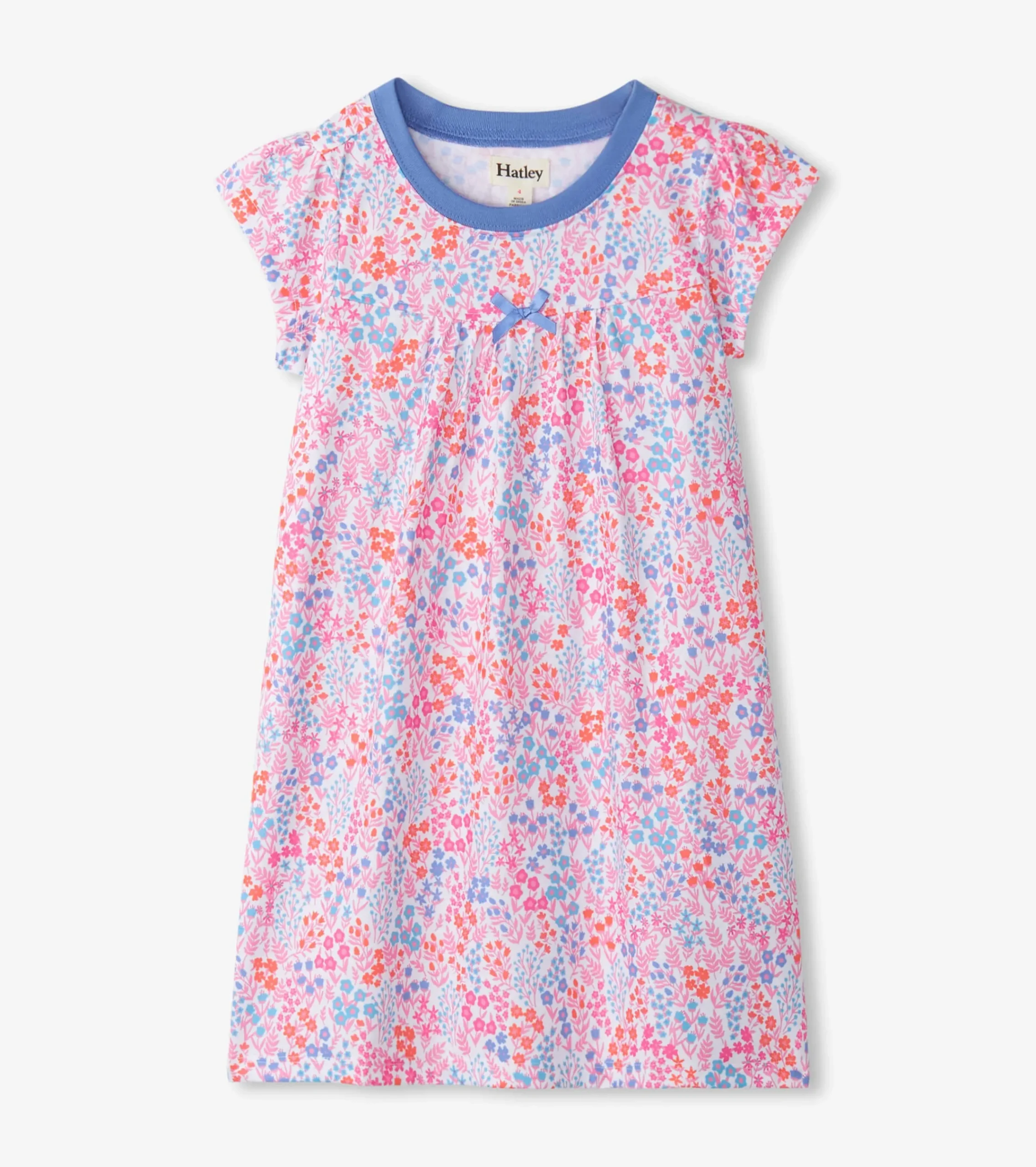Hot Hatley Girls Ditsy Floral Short Sleeve Nightgown