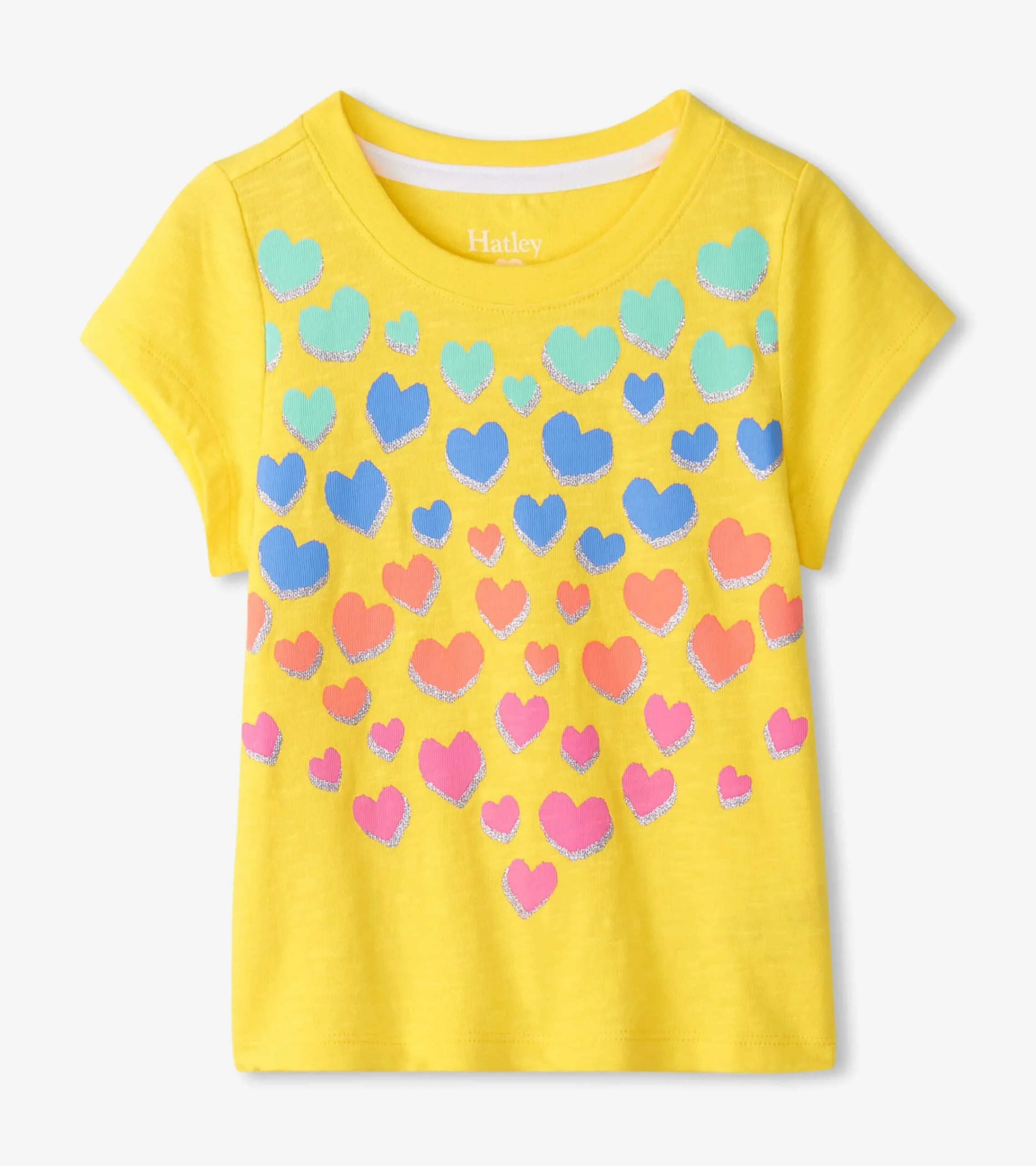Hatley Girls Falling Hearts Graphic Tee