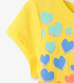 Hatley Girls Falling Hearts Graphic Tee