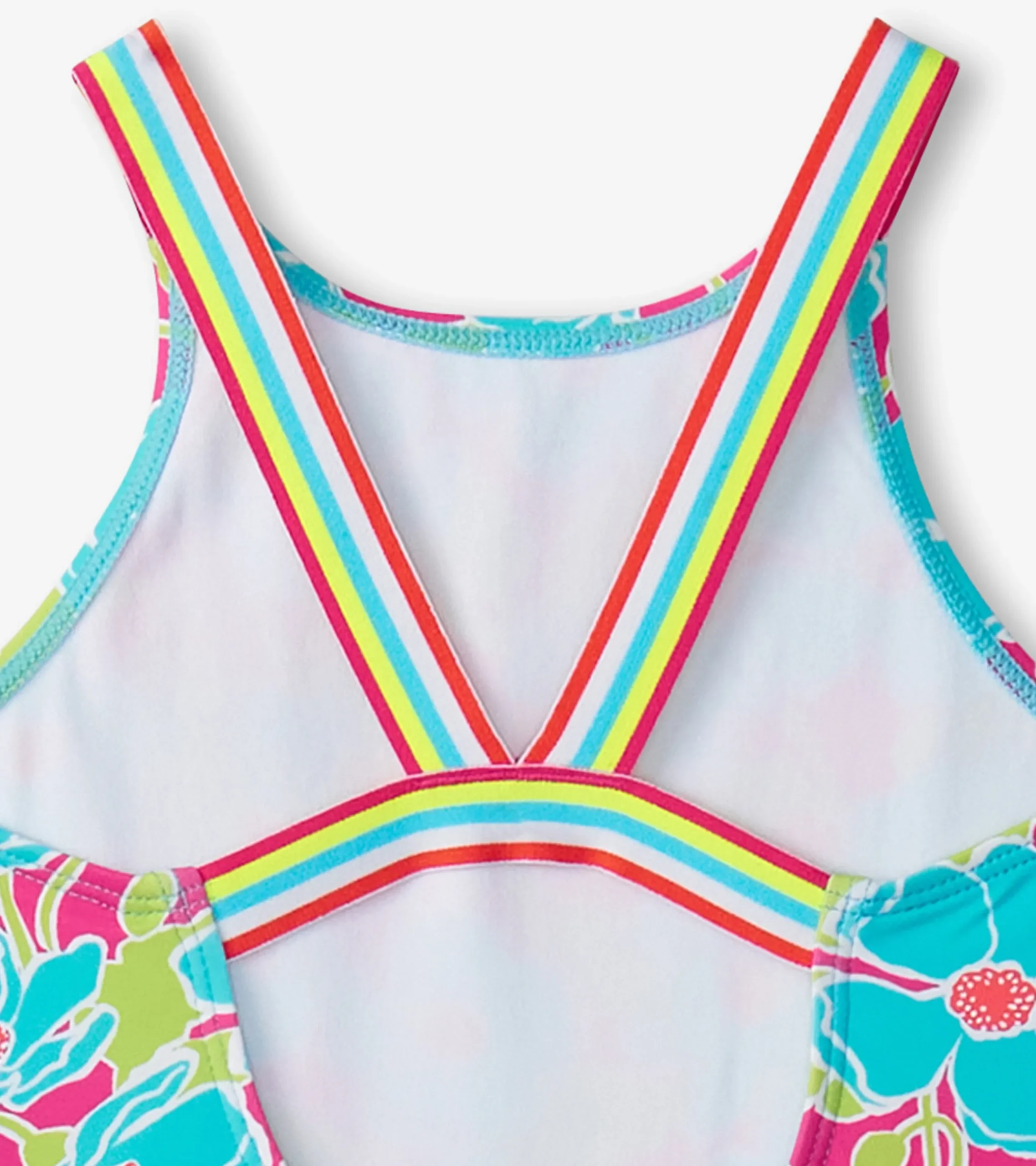 Sale Hatley Girls Floating Poppies One-Piece Swimsuit