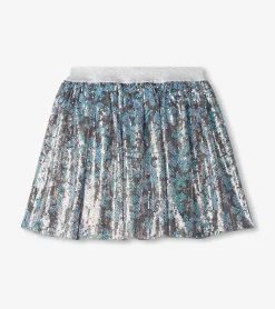 New Hatley Girls Flower Shimmer Sequin Tulle Skirt