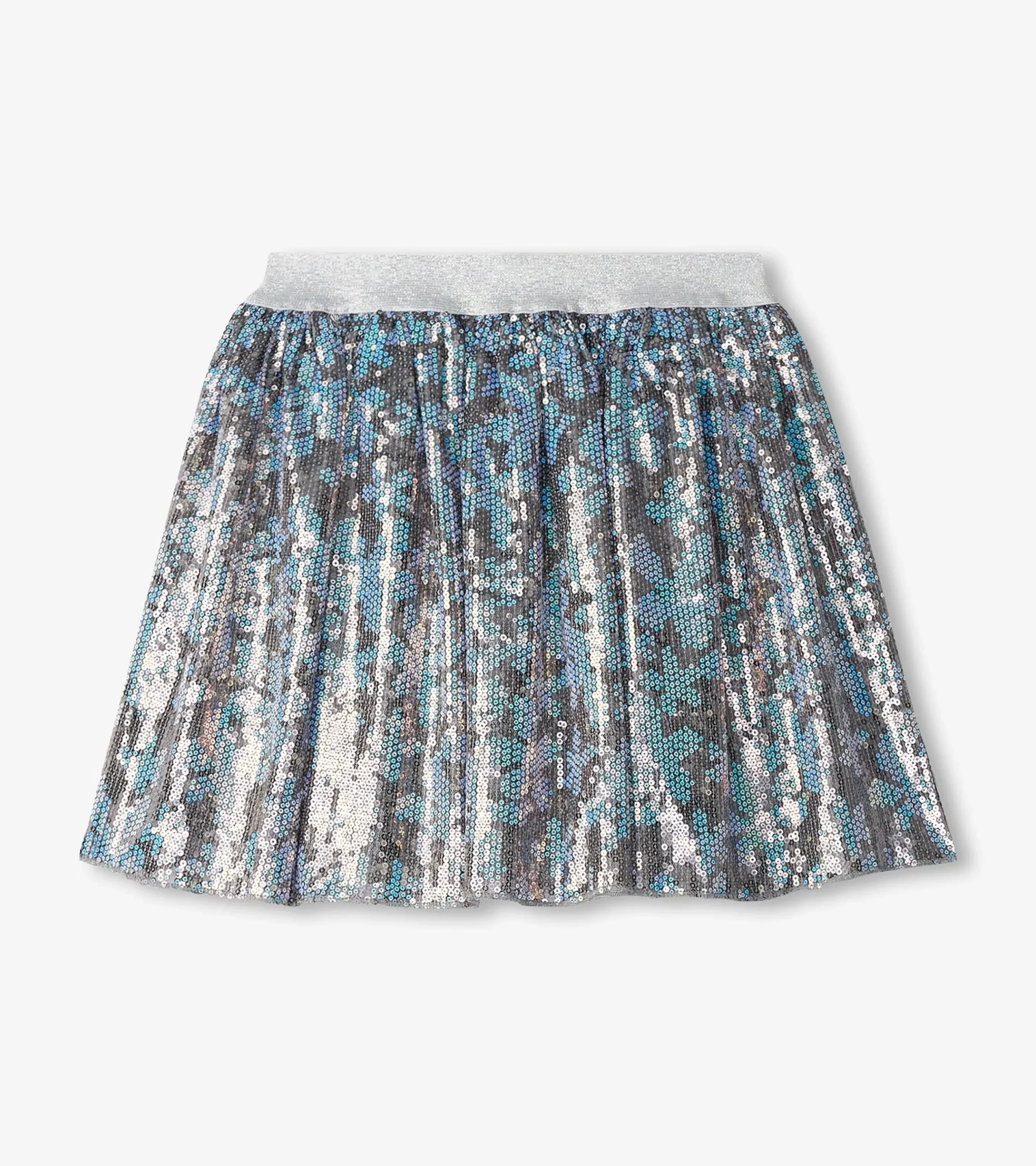 New Hatley Girls Flower Shimmer Sequin Tulle Skirt