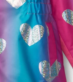 Online Hatley Girls Fun Hearts Zip-Up Lightweight Rain Jacket