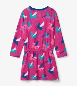 Sale Hatley Girls Galactic Unicorn Drop Waist Dress
