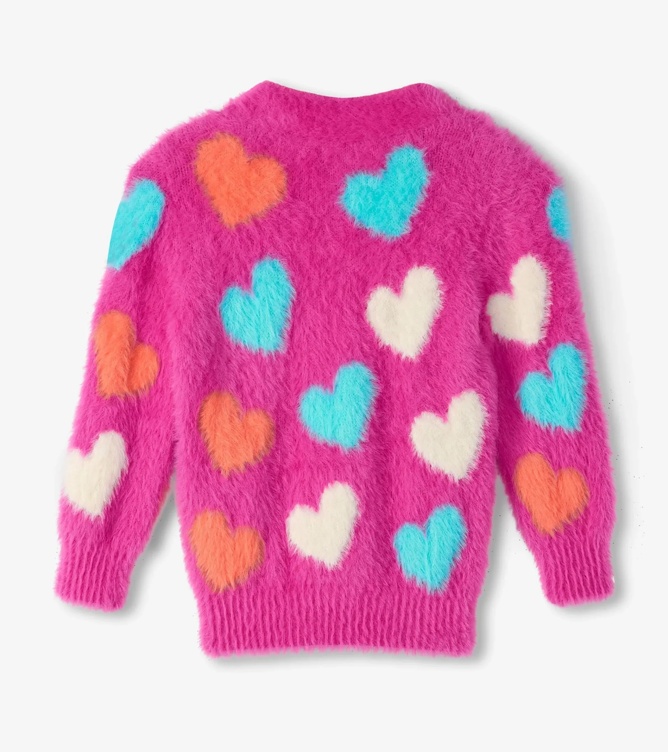 Best Hatley Girls Jumbo Hearts Cardigan