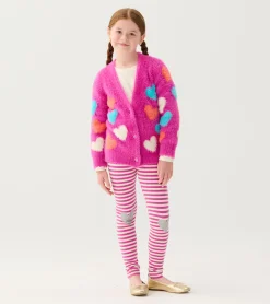 Best Hatley Girls Jumbo Hearts Cardigan