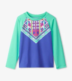 Best Hatley Girls Kaleidoscope Long Sleeve Rashguard