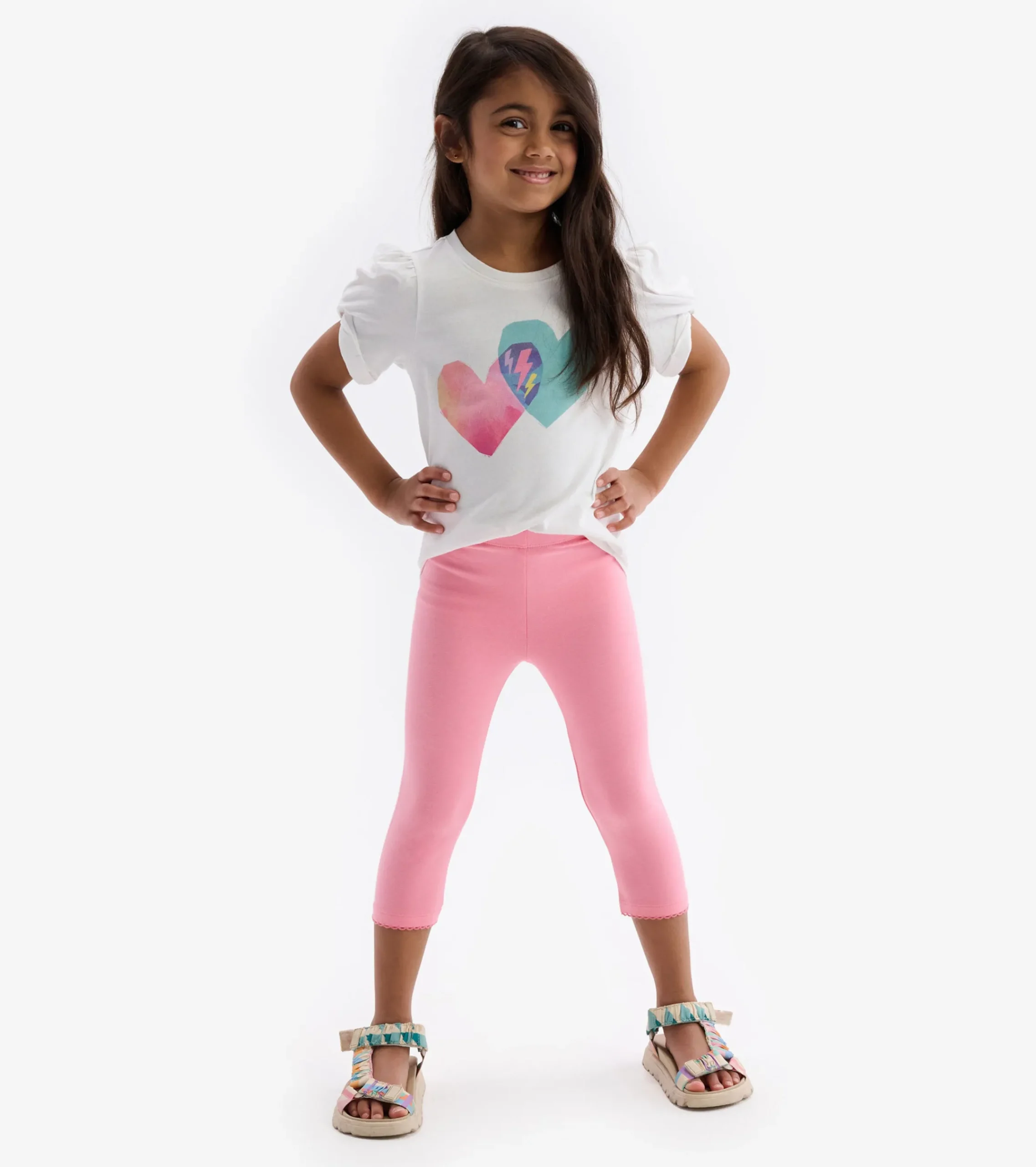 Clearance Hatley Girls Light Pink Leggings