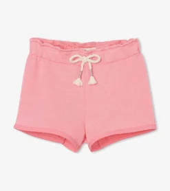 Hot Hatley Girls Light Pink Paper Bag Shorts