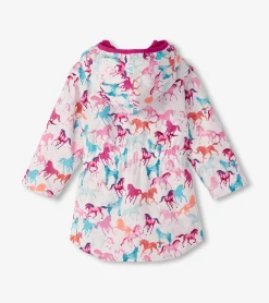 Online Hatley Girls Magical Horses Zip-Up Lightweight Rain Jacket