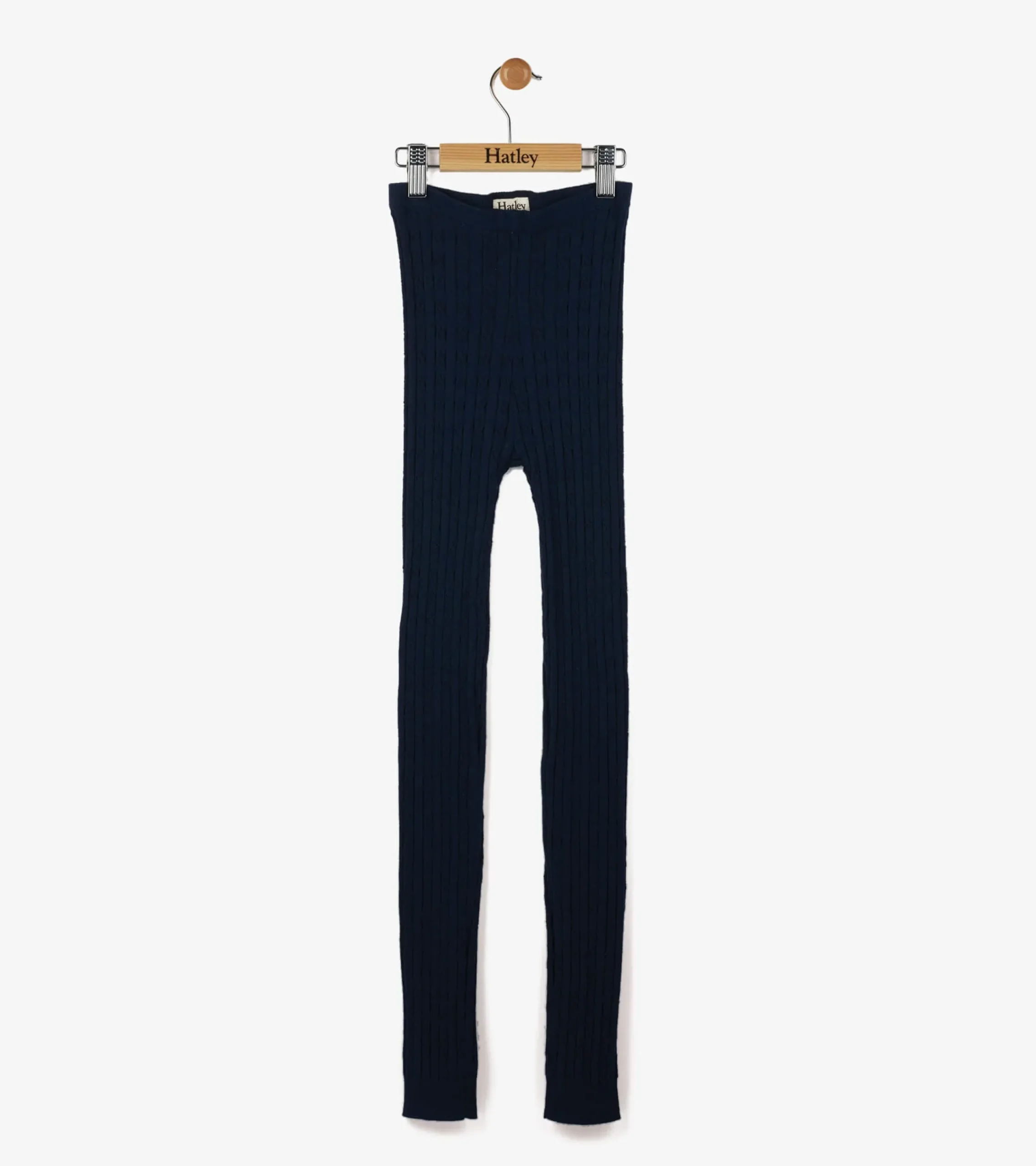 New Hatley Girls Navy Cable Knit Tights