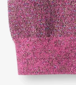 New Hatley Girls Pink Glitter Knit Leggings
