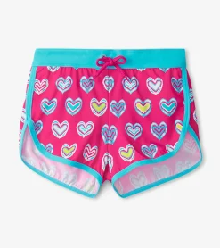 Discount Hatley Girls Pink Shibori Swim Shorts