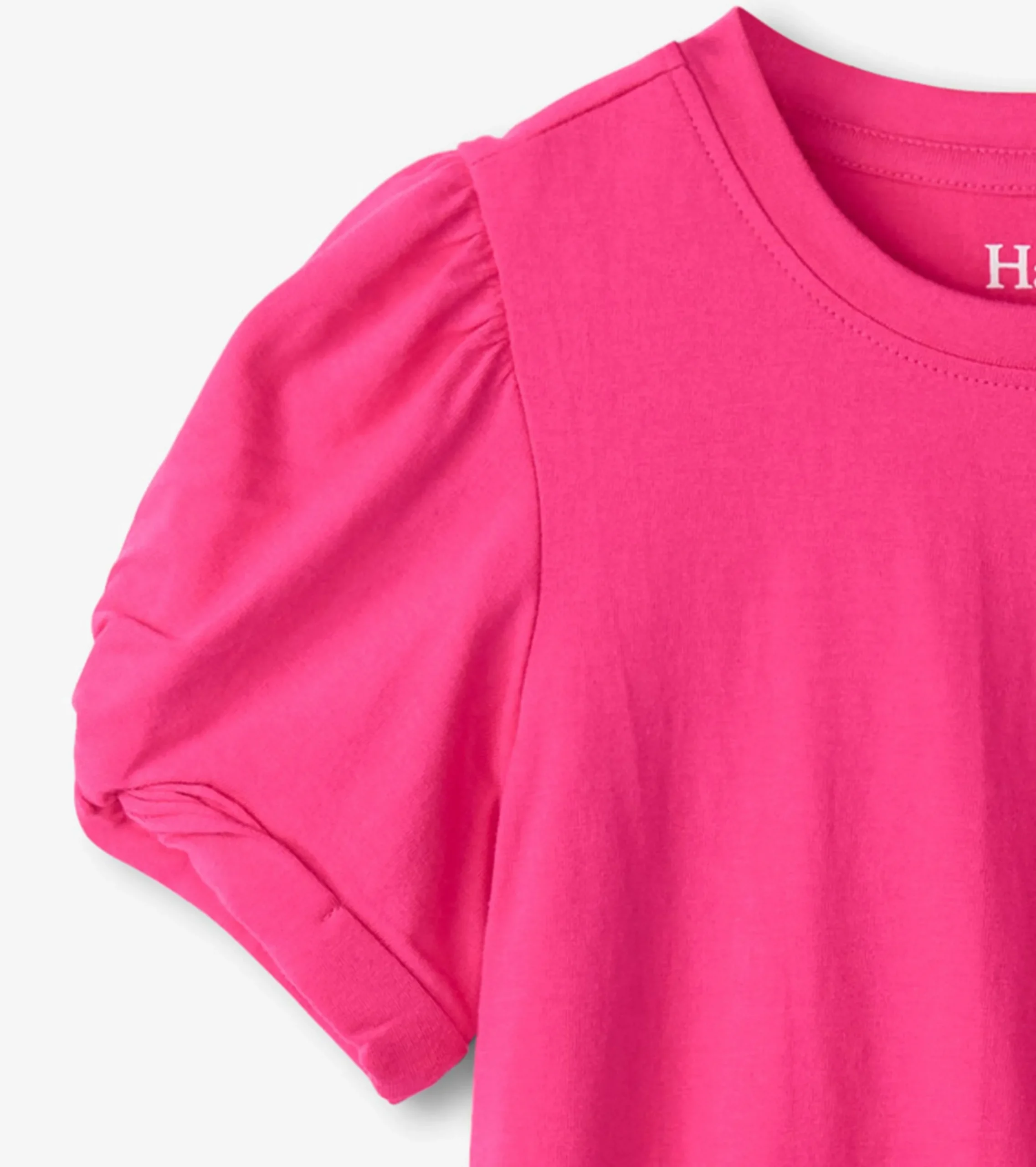 Best Hatley Girls Pink Twisted Sleeve Tee