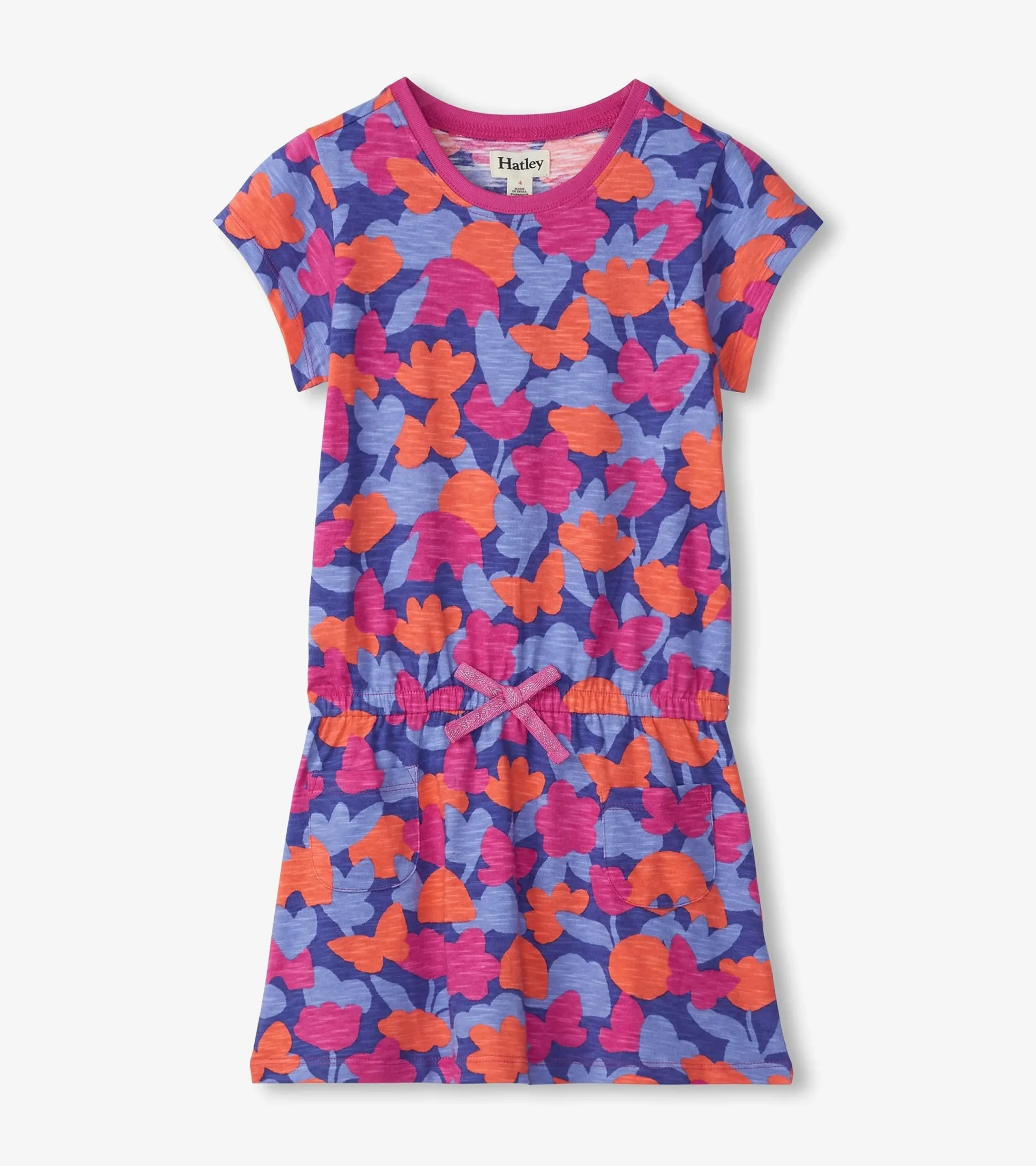 Sale Hatley Girls Playful Camo Drop Waist T-Shirt Dress