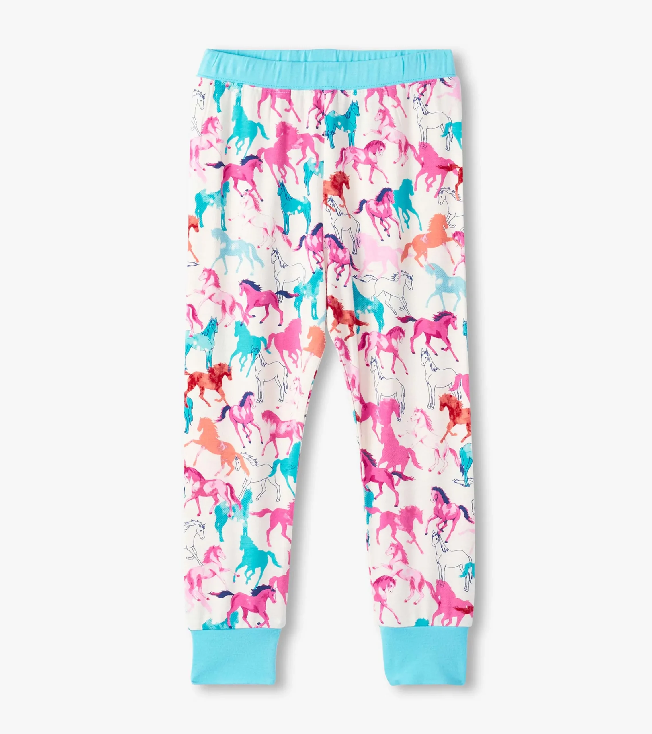 Hot Hatley Girls Pretty Horses Bamboo Pajama Set