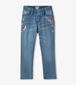 Best Hatley Girls Pretty Patches Stretch Jeans