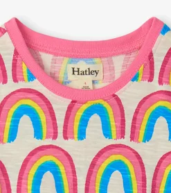 Outlet Hatley Girls Pretty Rainbows Drop Waist Dress