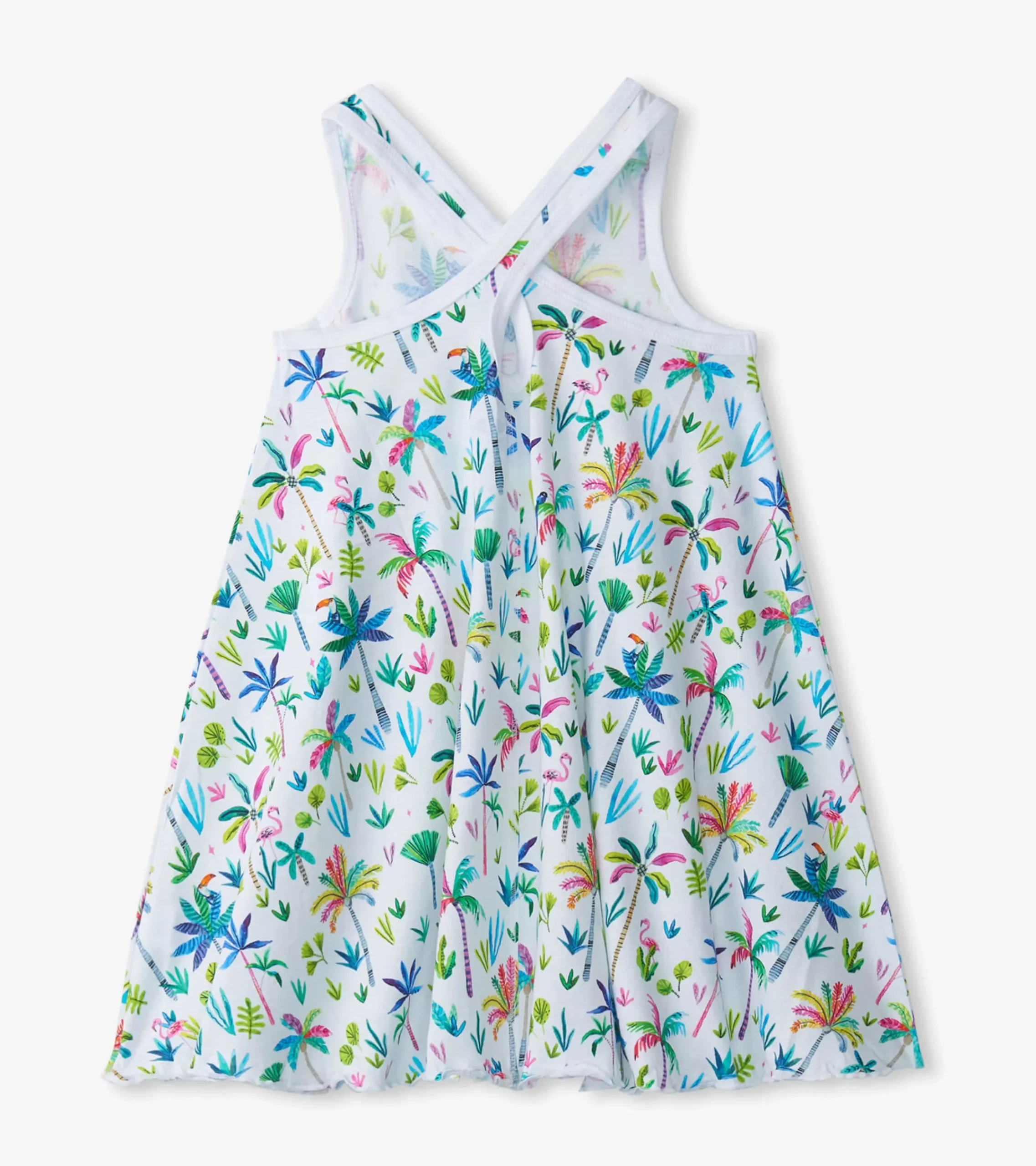 Hot Hatley Girls Rainbow Palms Trapeze Dress