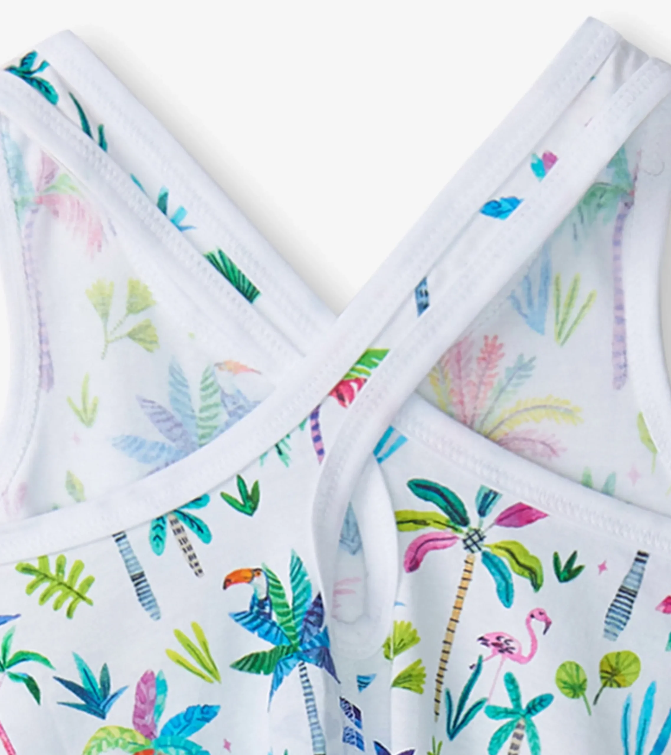 Hot Hatley Girls Rainbow Palms Trapeze Dress