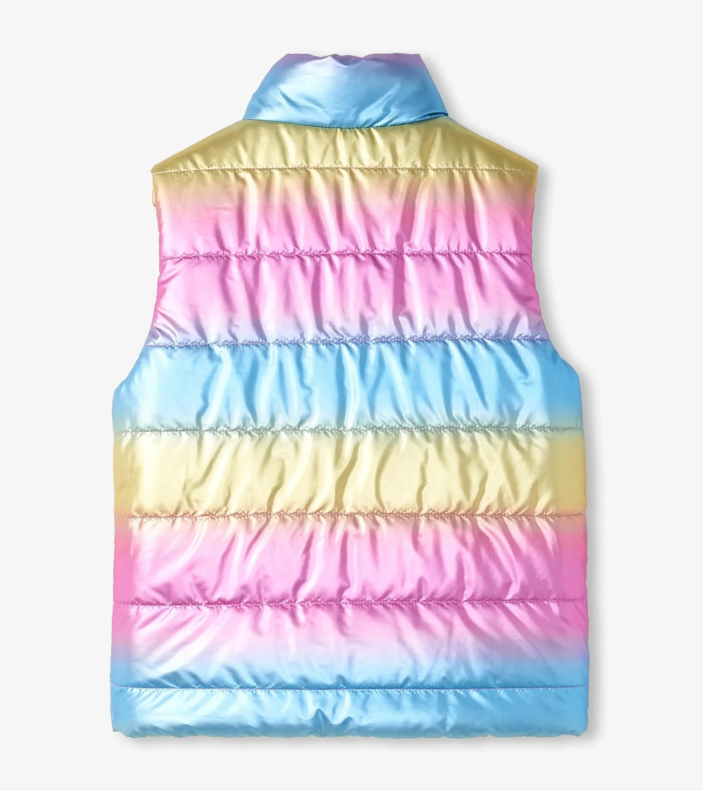 New Hatley Girls Rainbow Shine Reversible Quilted Vest