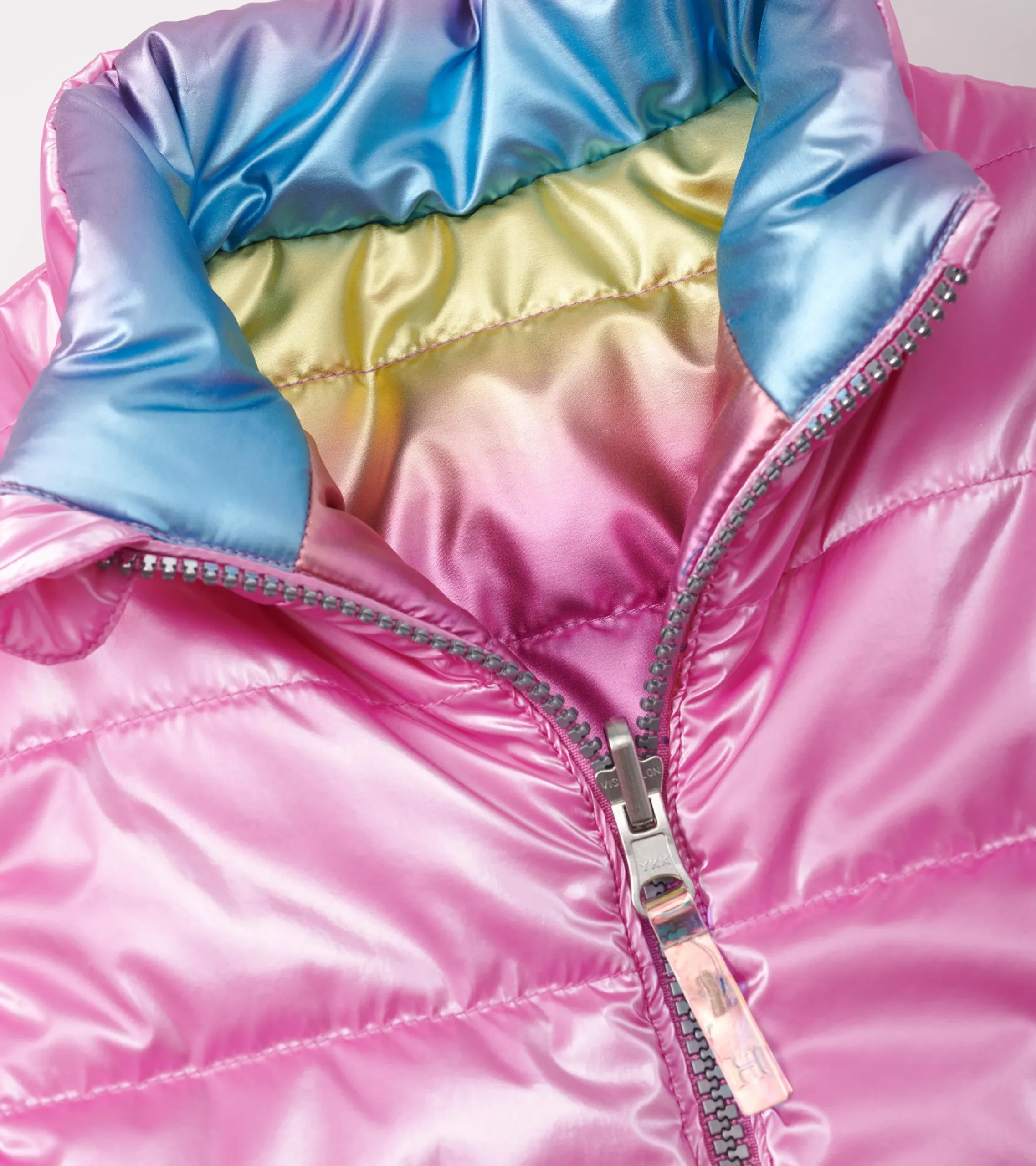 New Hatley Girls Rainbow Shine Reversible Quilted Vest