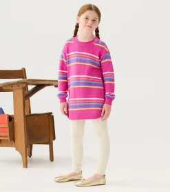 Hatley Girls Rainbow Stripes Sweater Tunic