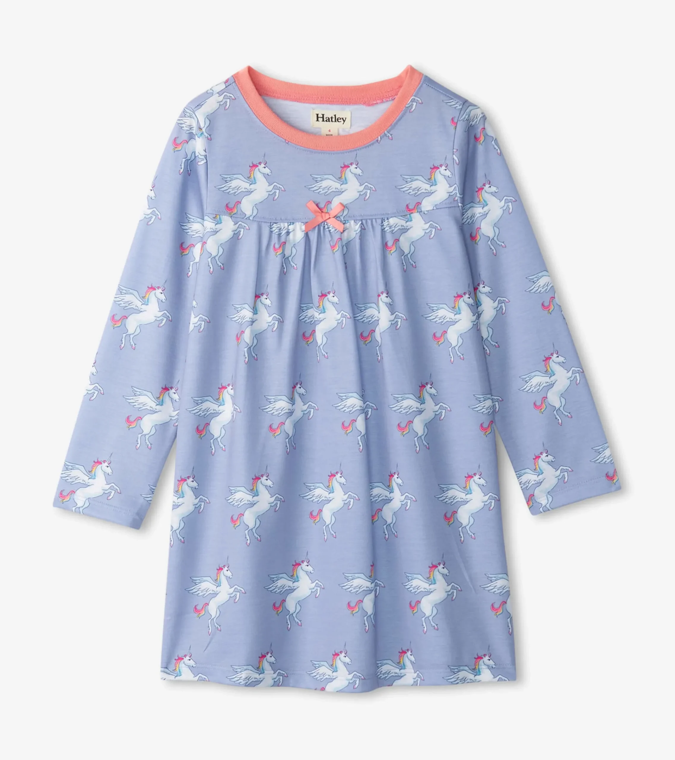 Online Hatley Girls Rainbow Unicorn Long Sleeve Nightgown