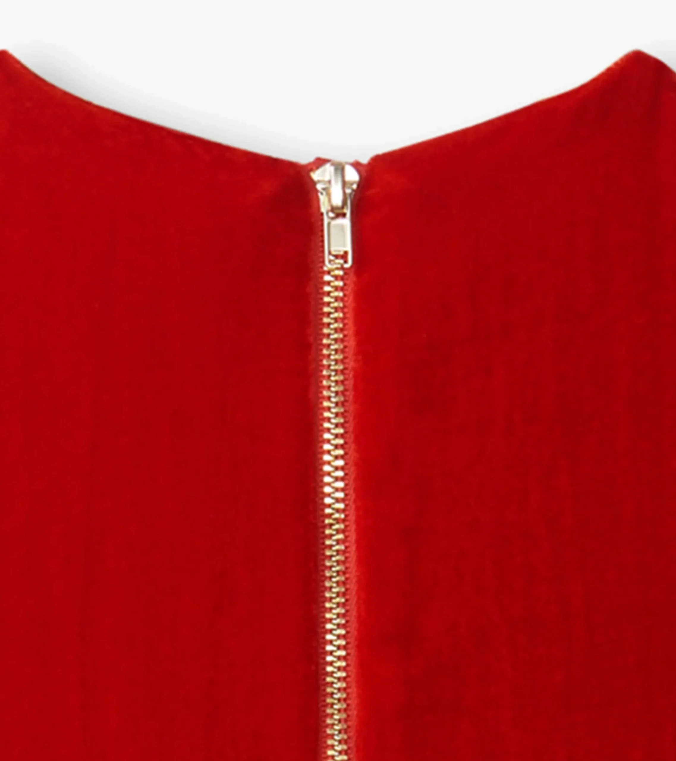 Sale Hatley Girls Red Velvet Smocked Panel Dress