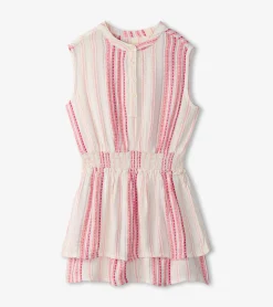 Best Hatley Girls Ribbon Stripe Smocked Waist Dress